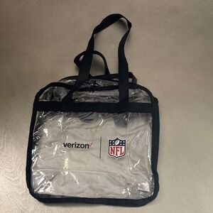 Verizon Clear Black NFL Tote Bag